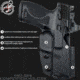 Black Scorpion Outdoor Gear Pro IDPA Competition OWB Holster, Walther PDP 5in w/ TLR-7/TLR-8, Right Hand, Black, HC03-IDPA-PDP5TLR8BKRH