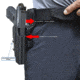 Black Scorpion Outdoor Gear Pro USPSA Competition Holster, Right Hand, SIG Sauer P320, 3.9 - 5in Barrel, 1.5 - 1.75in Belts, Kydex, Carbon Fiber, HC04-USPSA-P320X5CFRH