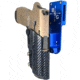Black Scorpion Outdoor Gear Sig Sauer P320 Compact Pro Heavy Duty Competition Holster, Right Hand, Blue Shell / Carbon Fiber, HCD3-USPSABS-P3204CFRH