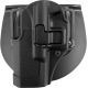 BlackHawk CQC SERPA w/Beltloop &amp; Paddle Holsters, Glock 19/Glock 23/Glock 32/Glock 36, Left Hand, Matte, Black, 410502BK-L
