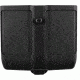 Blackhawk Double Magazine Case, 9mm/.40 cal/.45 cal/10mm/.357 Sig, Matte, Black, Single Stack, 410510PBK