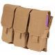 BlackHawk S.T.R.I.K.E. M4/M16 Triple Mag Pouch, Coyote Tan, Imported, 37CL04CT