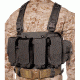BlackHawk Tactical Commando Chest Harness - AK-47, M-16, and M-1 Magazines, Black - 55CO00BK