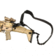 Blue Force Gear UDC Padded Bungee One Point Sling With Push Button Adapter, Black, UDC-200-BG-PB-BK