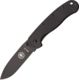 Blue Ridge Knives Avispa Black Handle Black Knife, Black/Black BRK1301B
