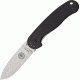 Blue Ridge Knives Avispa Black Handle Satin Knife, Black/Satin BRK1301