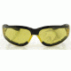 Bobster Shield II Sunglasses, Black Frame, Yellow Lens, ESH204