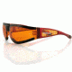 Bobster Shield2 Sun glass, Red Frame, Amber Lens, ESH223