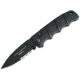 Boker 01Kals100 Kalashnikov 3.35 Drop Point Plain/Serrated Black D2 Steel Blade Aluminum Handle