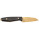 Boker AK1 Damast Gold Fixed Blade Knife by Alex Kremer, 3in, Gold Plated Damascus Blade, Curly Birch Wood Handle, 122511DAM
