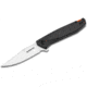 Boker Magnum Border Forest Folding Knife, 3.38in Satin 440A Stainless Steel, Clip Point Blade, Black Canvas Micarta Handle, 01SC719