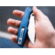 Boker Magnum Deep Blue Folding Knife, 4.5in, Satin 440A Stainless Steel, Drop Point Blade, Blue Canvas Micarta Handle, 01SC714