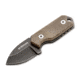 Boker Magnum Lil Friend Micro Fixed Blade Knife, 3.38in Overall, 1.38in, 440A, Black Stonewash Drop Point Blade, Tan G10 Handle, Kydex Sheath, 02SC743