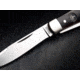 Boker Solingen Swell-End Jack Folding Knife, 2.64in, N690, Nickel Silver, Synthetic Horn Brown Handle, 111916