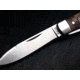 Boker Solingen Swell-End Jack Folding Knife, 2.64in, N690, Nickel Silver, Thuja Wood Brown Handle, 110916