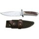 Boker USA Arbolito Esculta Hirschhorn Fixed Blade Knife,5.70in N695 Steel,Hirschhorn Handle 02BA593H