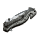 Boker USA Magnum Hero Folding Knife, 4.63in Closed, 3in, 440A, Two-Tone Partially Serrated Blade, Gray Checkered Aluminum Handle, 01RY769