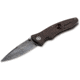 Boker USA Tirpitz Damascus Wood Knife, Brown, Small, 110192DAM