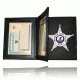 122 Book Style W/ 2 Id Windows Hard Leather