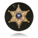 Boston Leather Boston Leather 3 Circle Recessed Badge Holder w/ Clip, 600S-5129