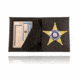 Boston Leather Book Style Badge Case, Black - 100-S-4059