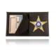 Boston Leather Book Style Badge Case, Black - 100-S-4059
