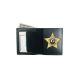 Boston Leather Book Style Badge Wallet, Black - 150-S-CPD