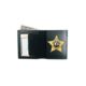 Boston Leather Book Style Badge Wallet, Black - 150-4275