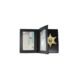 Boston Leather Book Style Badge Case, Double Id, Black - 122-4102