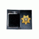 Boston Leather Book Style Badge Case With Ove - 110-S-5051