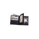 Boston Leather Book Style Badge Wallet, Card Slots, Black - 175-S-4024
