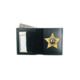 Boston Leather Book Style Badge Wallet, Black - 150-S-4024