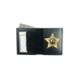 Boston Leather Book Style Badge Wallet, Black - 150-6021