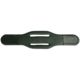 Boston Leather 1 3/4 Double Slotted Belt Keeper, Hook And Loop, Black - 5454-1