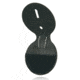 Boston Leather Circle Badge Holder, Hook And Loop Closure, Black - 5889SDX-1