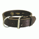Leather Agitation Dog Collar, 2&quot; with Nickel Hardware