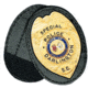 Boston Leather Oval Recess. Badge Holderclip. - 700-7011