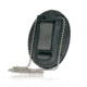 Boston Leather Oval Recessed Badge Holder With Clip And Chain - 700CH-4290
