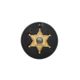 Boston Leather 3.75 Circle Recessed Badge Holder With Clip - 600CH-5027