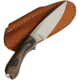 Bradford Knives Guardian 3 3D G-Wood Fixed Blade Knife, 6.75in Overall, 3.25in Stonewash Aeb-L SS Blade, Camo Checkered G-Wood Handle, False Edge Grind Blade, Brown Leather, Camo, 3FE-115-AEBL