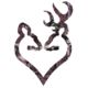 Browning Buck Heart 6in Decal, Camo 3922290620