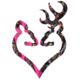 Browning Buck Heart 6in Decal, HH Camo 3922290614