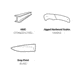 Browning Large Hunter Fixed Blade Knife, 3.625in, 440-C, Drop Point, Wood Handle, Split Grain Leather, 3220397B