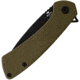 Buck Knives 040 Onset Folding Knife, 3.38 in, 4.38 in Closed, S45VN, Black Cerakote Drop Point Blade, OD Green G10 Handle, 0040GRSB/13425