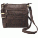 Bulldog Cases &amp; Vaults Large Cross Body Style Purse w/Holster, Chocolate Brown, BDP-039