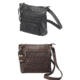 Bulldog Cases Large Cross Body Style Purse w/Holster, Black, Chocolate Brown