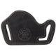 Bulldog Cases &amp; Vaults Lay Flat Leather Belt Slide Holster,Small/Medium Frame Autos, Black, Right Hand LF-S/M