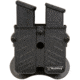 Bulldog Cases &amp; Vaults Max Multi-Fit Polymer Double Magazine Holder, Fits most semi-automatic single and double stack magazines, Black, MX-M