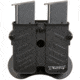 Bulldog Cases &amp; Vaults Max Multi-Fit Polymer Double Magazine Holder, Fits most semi-automatic single and double stack magazines, Black, MX-M