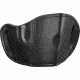 Bulldog Cases &amp; Vaults Molded Leather Belt Slide Holster - Large, Black MLB-L